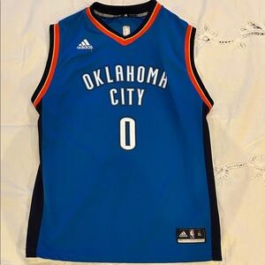 Oklahoma City Thunder Basketball Jersey Westbrook 0 Kids XL